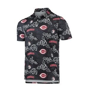 Reyn Spooner‎ Cincinnati Reds MLB Hawaiian Polo Shirt Mens XL EUC